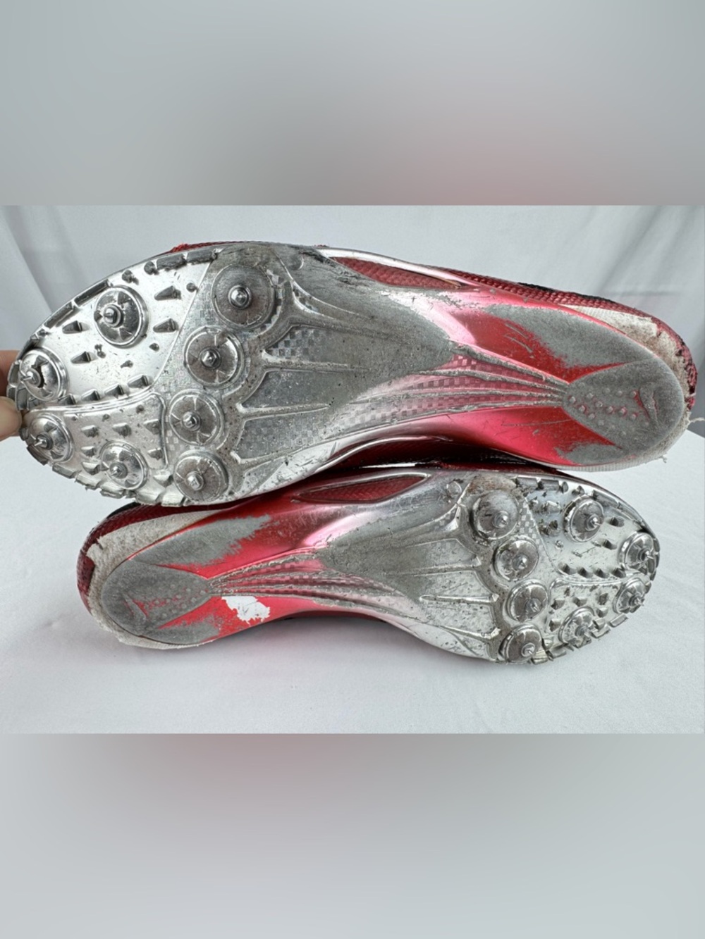 Nike Zoom Superfly Elite Track Spikes Red Black Mens US 11 EU 45 Sprint Racing - Picture 8 of 10